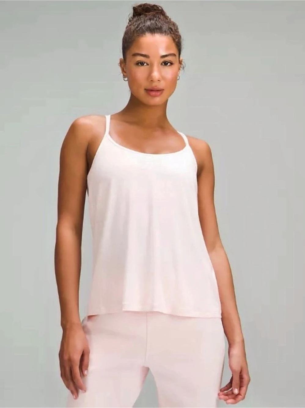 lululemon Modal-Silk Yoga Tank Top Pink Tank Top Size 8